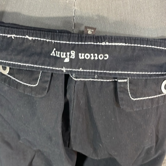 Cotton Ginny stylish black white stitching 2 piece suit.  13 P pants L blazer - Picture 15 of 17